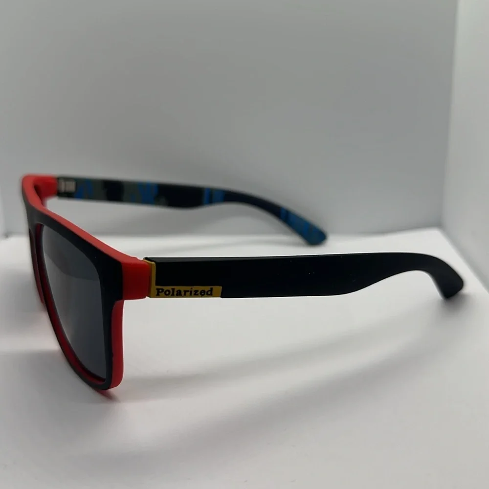 🔥NEW Polarized UV protection Sunglasses - Black & Red Sporty Style - unisex